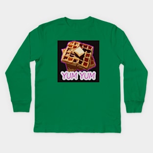 international waffle day 2020 Yum Yum Kids Long Sleeve T-Shirt